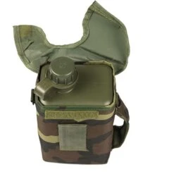 Mil-Tec Patrol Canteen With Cover And Strap 2 Litres Woodland -SurviGear Store 14514020 2