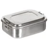 Fox Outdoor Stainless Steel Lunchbox 16x13x6.2cm -SurviGear Store 33416A Fox Outdoor Stainless Stee Lunchbox 16x13x6 01 1