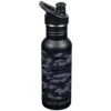 Klean Kanteen Classic Narrow 532ml Bottle Sport Cap Black Camo -SurviGear Store Classic Narrow Black Camo 01