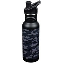 Klean Kanteen Classic Narrow 532ml Bottle Sport Cap Black Camo -SurviGear Store Classic Narrow Black Camo 02