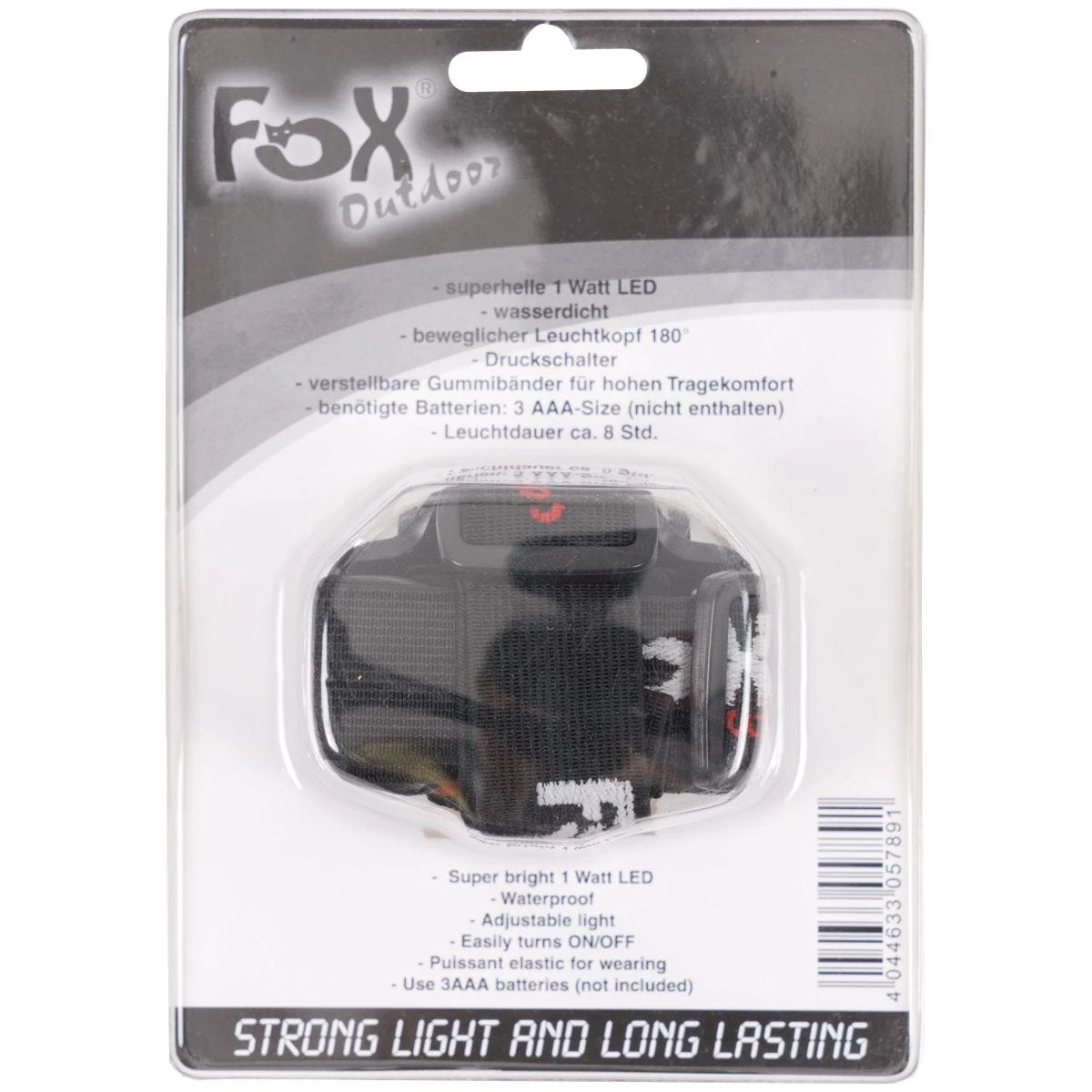 Fox Outdoor LED Head Lamp 1 Watt Luxeon White ABS Body 4 Fox Outdoor LED Head Lamp 1 Watt Luxeon White ABS Body - Image 2