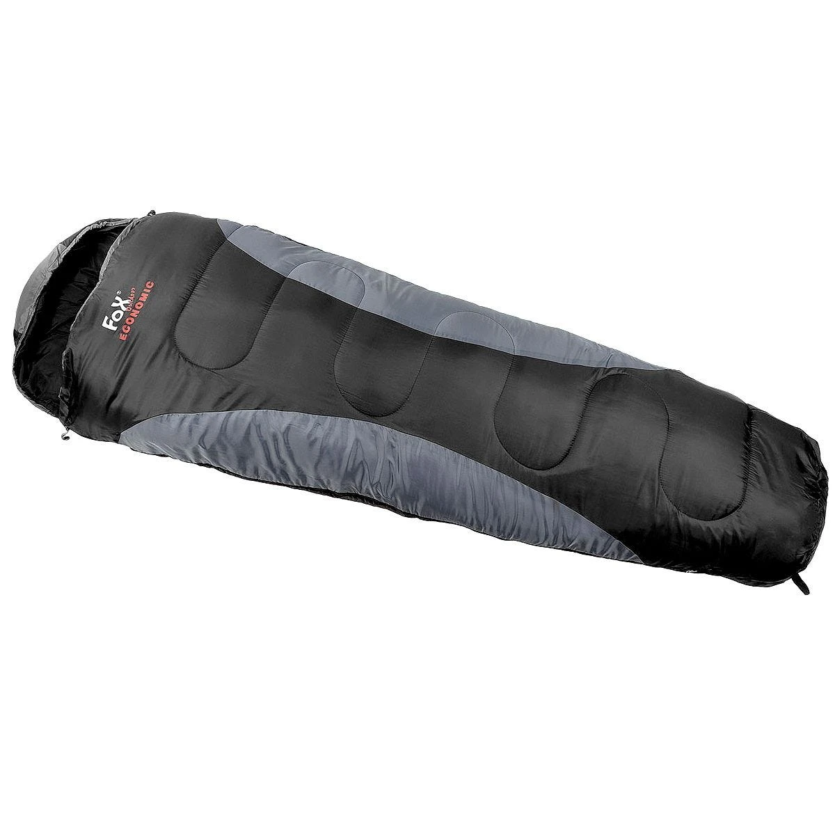 Fox Outdoor Economic Mummy Sleeping Bag Black/Grey 5 Fox Outdoor Economic Mummy Sleeping Bag Black/Grey - Image 3