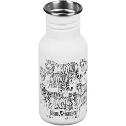 Klean Kanteen Kid Kanteen 355ml Classic Narrow Bottle Sport Cap Tigers -SurviGear Store Kid Kanteen Classic Narrow Tigers 03