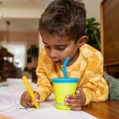 Klean Kanteen Kid's Cup 295ml W/Straw Lid Juicy Pear -SurviGear Store Klean Kanteen Kid s Cup 295ml Straw Lid Juicy Pear 2 1200x1200