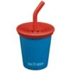 Klean Kanteen Kid's Cup 295ml W/Straw Lid Mykonos Blue