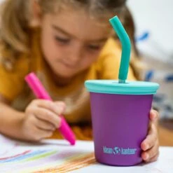 Klean Kanteen Kid's Cup 295ml W/Straw Lid Sparkling Grape -SurviGear Store Klean Kanteen Kid s Cup 295ml Straw Lid Sparkling Grape 2 1200x1200