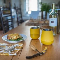 Klean Kanteen Rise 280ml Wine Tumbler Old Gold -SurviGear Store Klean Kanteen Rise 280ml Wine Tumbler Old Gold 2 1200x1200