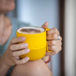 Klean Kanteen Rise 399ml Mug W/Flip Lid Old Gold -SurviGear Store Klean Kanteen Rise 399ml Mug Flip Lid Old Gold 2 1200x1200