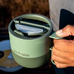 Klean Kanteen Rise 399ml Mug W/Flip Lid Sea Spray -SurviGear Store Klean Kanteen Rise 399ml Mug Flip Lid Sea Spray 2 1200x1200