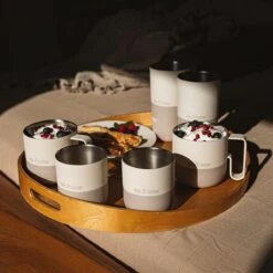 Klean Kanteen Rise 280ml Lowball Tumbler W/Flip Lid Tofu -SurviGear Store Klean Kanteen Rise Tofu Lifestyle 1200x1200 1