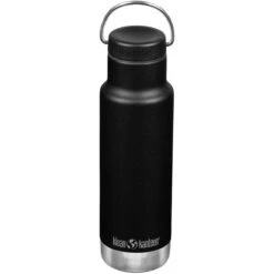 Klean Kanteen 355ml Classic Vacuum Insulated Bottle Loop Cap Black