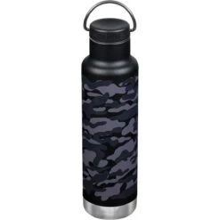 Klean Kanteen 592ml Classic Vacuum Insulated Bottle Loop Cap Black Camo -SurviGear Store Klean Kanteen 592ml Classic Loop Cap 02