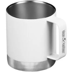 Klean Kanteen 355ml Insulated Camp Mug W/Tumbler Lid Matte White -SurviGear Store Klean Kanteen Insulated Mug 02