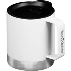 Klean Kanteen 355ml Insulated Camp Mug W/Tumbler Lid Matte White -SurviGear Store Klean Kanteen Insulated Mug 04