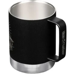 Klean Kanteen 355ml Insulated Camp Mug W/Tumbler Lid Mountain-Black -SurviGear Store Klean Kanteen Insulated Mug Mountain Black 02