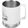 Klean Kanteen 355ml Insulated Camp Mug W/Tumbler Lid Mountain-Matte White -SurviGear Store Klean Kanteen Insulated Mug Mountain Matte White 01