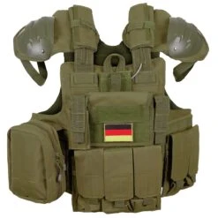 MFH Combat Vest With Quick Release OD Green