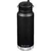 Klean Kanteen TKWide 946ml Insulated Bottle Twist Cap W/Straw Black -SurviGear Store TKWide Chug Cap Black 01