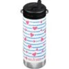 Klean Kanteen TKWide 355ml Insulated Bottle Twist Cap W/Straw Heart Stripe -SurviGear Store TKWide Heart Stripe TC 01 1