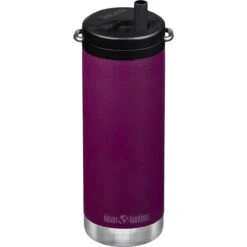 Klean Kanteen TKWide 473ml Insulated Bottle Twist Cap W/Straw Purple Potion