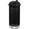 Klean Kanteen TKWide 355ml Insulated Bottle Twist Cap W/Straw Black -SurviGear Store TKWide TC Black 01 1