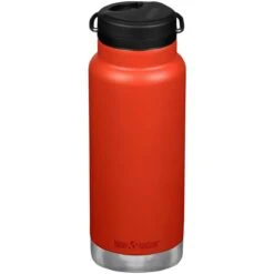 Klean Kanteen TKWide 946ml Insulated Bottle Twist Cap W/Straw Tiger Lilly -SurviGear Store TKWide Tiger Lilly TC 02