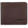 Zippo Leather Bi-Fold Wallet Brown -SurviGear Store Z2005119 Zippo Leather Bi Fold Wallet Brown 1