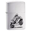 Zippo Motorcycle Brushed Chrome -SurviGear Store Z200BIKE Zippo Motorcycle Brushed Chrome 1