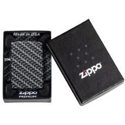 Zippo Carbon Fibre Design Lighter White Matte -SurviGear Store Z49356 Zippo Carbon Fibre Design Lighter Matte 03
