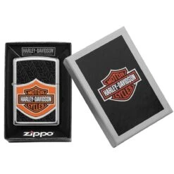 Zippo Harley Davidson Lighter High Polish Chrome -SurviGear Store Z60004741 Zippo Harley Davidson High Polish Chrome 03