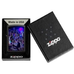 Zippo Cyberpunk Lighter Black Matte -SurviGear Store Z60005348 Zippo Cyberpunk Lighter Black Matte 03