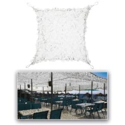 CamoSystems Shade Sail Net Broadleaf 3x4 White -SurviGear Store camosystems shade sail net broadleaf white 5 3