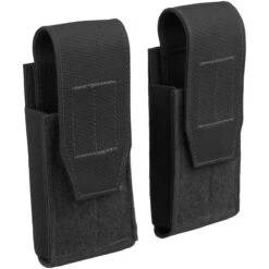 Condor QD Pistol Mag Pouch 2 Pack Black -SurviGear Store condor qd pistol mag pouch black 002