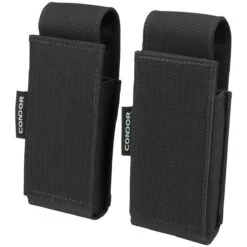 Condor QD Pistol Mag Pouch 2 Pack Black -SurviGear Store condor qd pistol mag pouch black 003