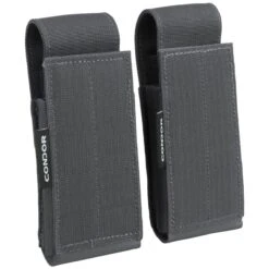 Condor QD Pistol Mag Pouch 2 Pack Slate -SurviGear Store condor qd pistol mag pouch slate 004