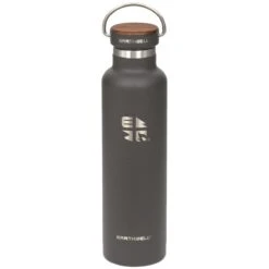 Earthwell Woodie Vacuum Bottle 650ml Walnut / Volcanic Black