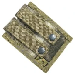 Flyye Double 9mm Magazine Pouch MOLLE A-TACS AU -SurviGear Store flyye double 9mm mag pouch atacsau 4a 2