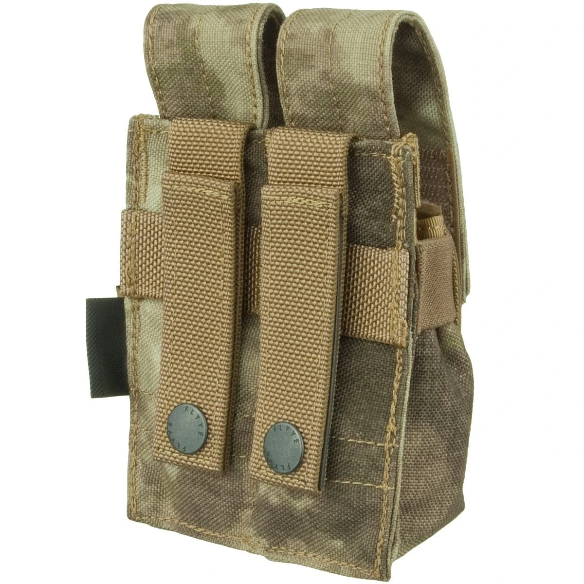 Flyye Double 9mm Magazine Pouch Ver. FE MOLLE A-TACS AU - Image 2