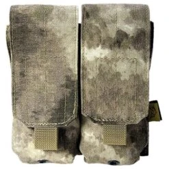 Flyye Double M4/M16 Magazine Pouch MOLLE A-TACS AU -SurviGear Store flyye double m4 m16 mag pouch atacsau 2a 2