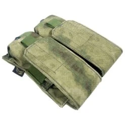 Flyye Double M4/M16 Magazine Pouch MOLLE A-TACS FG -SurviGear Store flyye double m4 m16 mag pouch atacsfg 2a 2