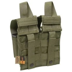 Flyye Double M4/M16 + Quad Pistol Magazine Pouch MOLLE Ranger Green -SurviGear Store flyye double m4 quad mag pouch ranger 2a 2