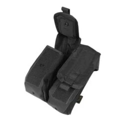 Flyye Dual AK Magazine Pouch MOLLE Black -SurviGear Store flyye dual ak mag pouch black 3a 2
