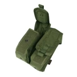Flyye Dual AK Magazine Pouch MOLLE Olive Drab -SurviGear Store flyye dual ak mag pouch olive 3a 2
