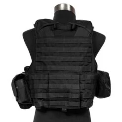 Flyye Force Recon Vest With Pouch Set Ver. Land Black -SurviGear Store flyye force recon vest ver land black 2b 2