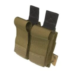 Flyye Double .45 Pistol Magazine Pouch MOLLE Coyote Brown -SurviGear Store flyye molle dbl 45 pistol mag pouch coyote 3a 2
