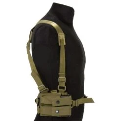 Flyye Shoulder Holster System Panel MOLLE Khaki 9 Flyye Shoulder Holster System Panel MOLLE Khaki -SurviGear Store flyye shoulder molle system panel khaki 3b 2