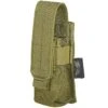 Flyye Single 9mm Magazine Pouch Ver. FE MOLLE Khaki -SurviGear Store flyye single 9mm magazine pouch ver fe molle khaki 01