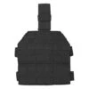 Flyye MOLLE Style Leg Panel Black -SurviGear Store flyye style leg panel black 1 2