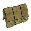 Flyye Triple M4/M16 Magazine Pouch MOLLE Khaki -SurviGear Store flyye triple m4 m16 mag pouch khaki 1a 2
