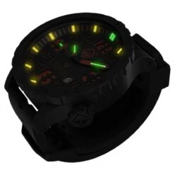 Hazard 4 Heavy Water Diver Titanium Tritium Watch Agent Orange Yellow/Green -SurviGear Store hazard 4 hwd watch agent orange c yggg 0033